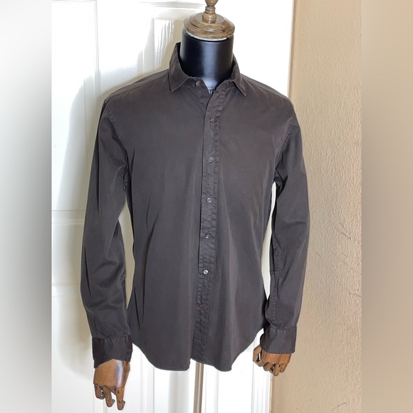 MSRP $345 Ralph Lauren Black Label Made in Italy Sz Large Dress Shirt​ - Picture 12 of 12